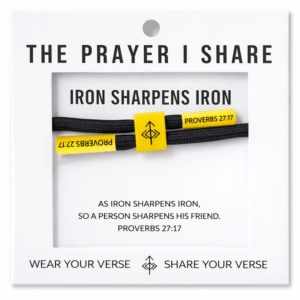 IRON SHARPENS IRON Bracelet, Christian Cord Bracelet