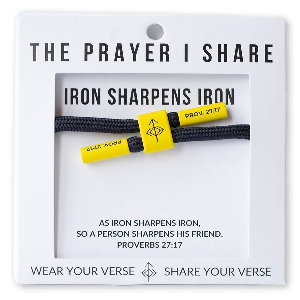 IRON SHARPENS IRON Bracelet, Christian Cord Bracelet