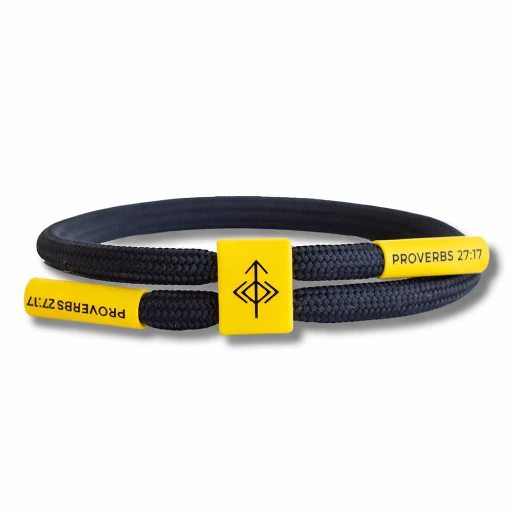 IRON SHARPENS IRON Bracelet, Christian Cord Bracelet