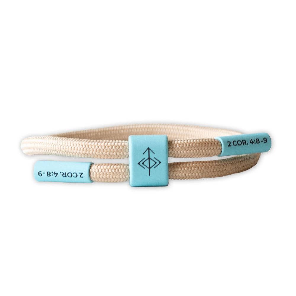 KNOCKED DOWN, NOT OUT Christian Cord Bracelet