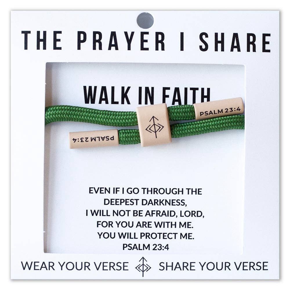 WALK IN FAITH Prayer Cord Bracelet | Christian Athletes
