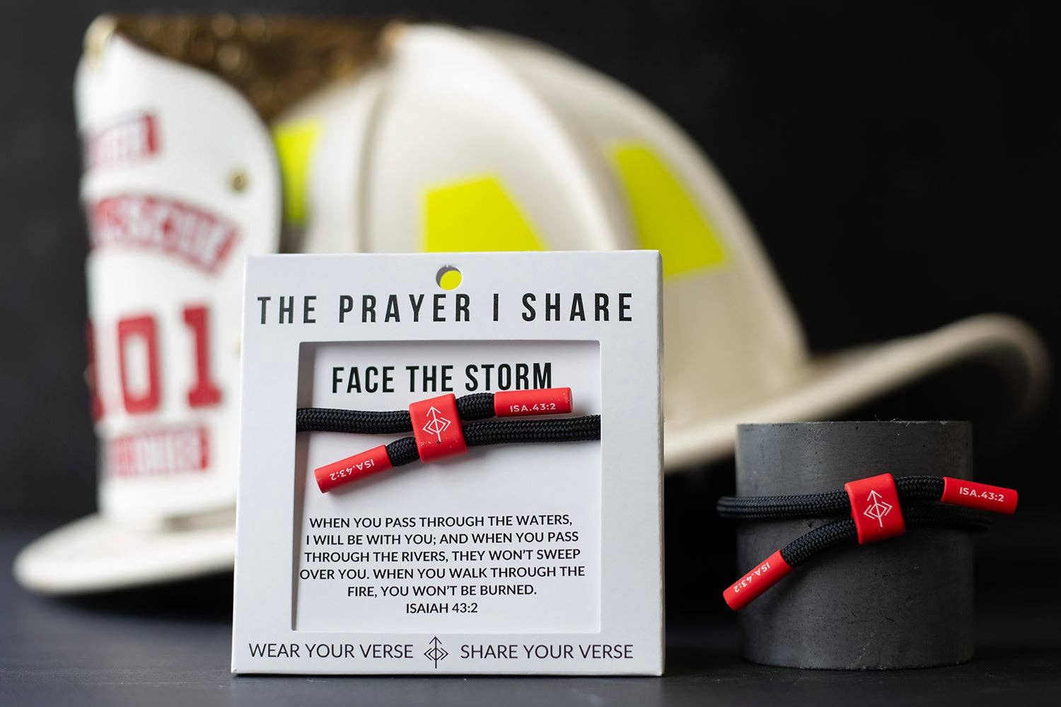 FACE THE STORM Prayer Bracelet, Athletes, First Responders