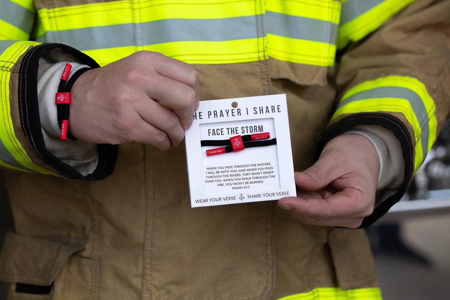 FACE THE STORM Prayer Bracelet, Athletes, First Responders
