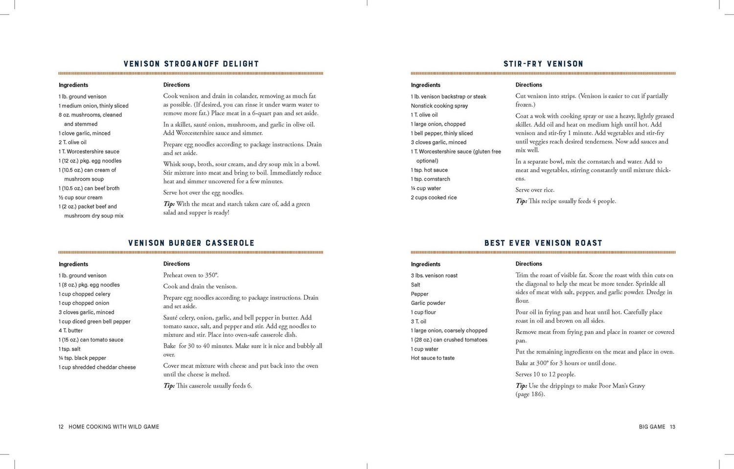 Home Cooking with Wild Game: Over 200 Hearty Recipes