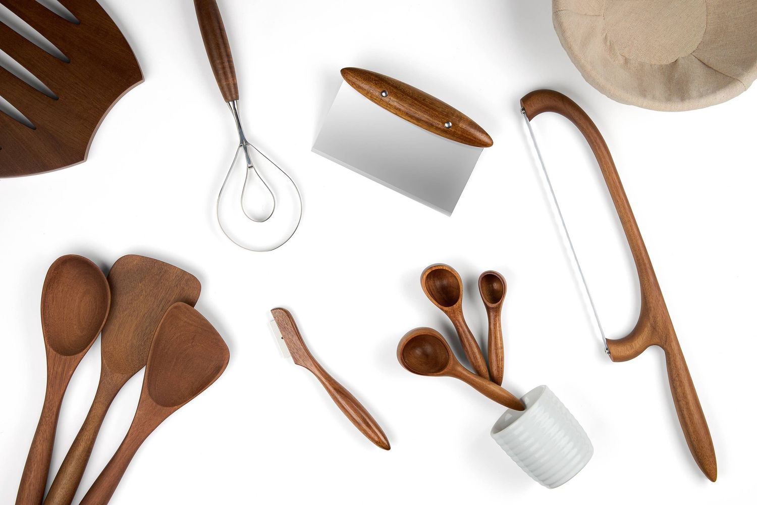 Breaking Bread Wood Utensils w/Canister