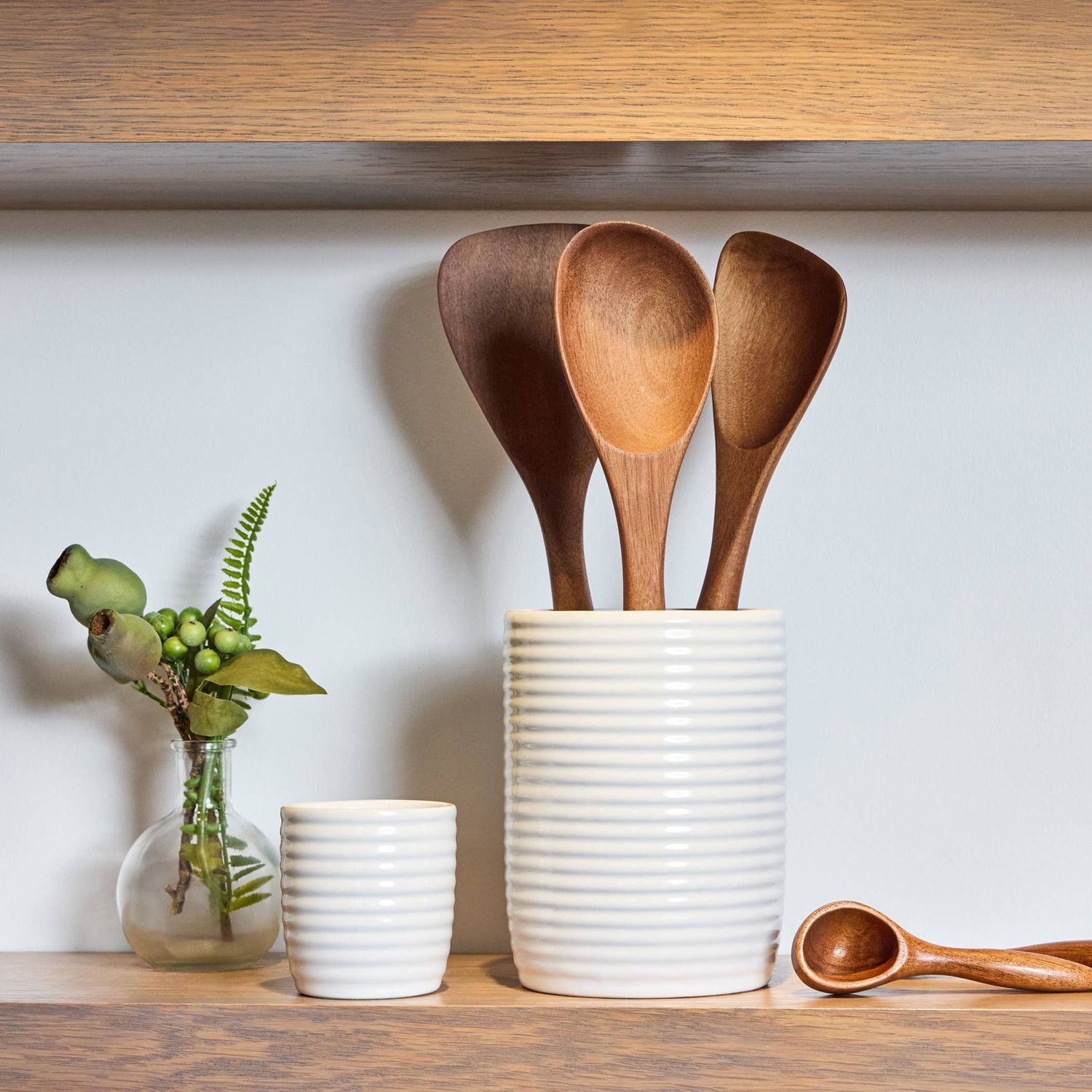 Breaking Bread Wood Utensils w/Canister