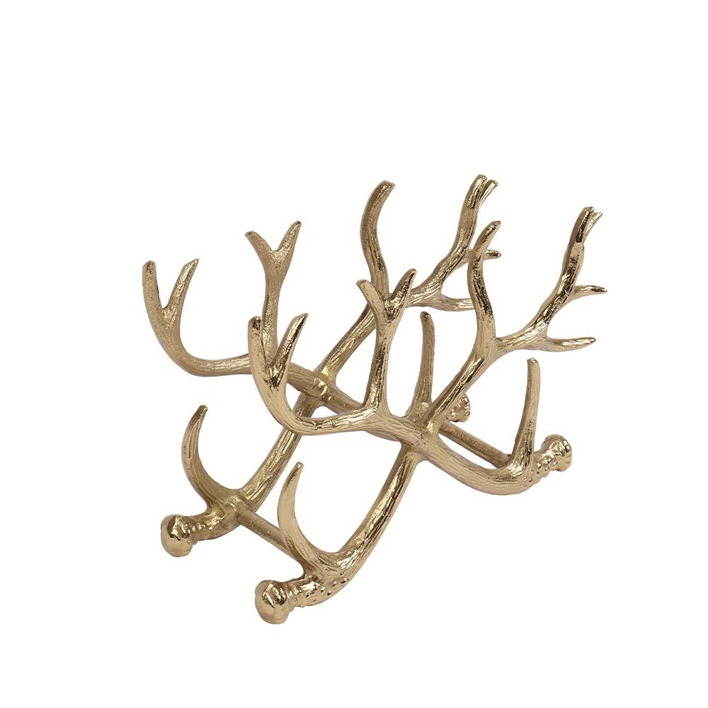 Gold Antler Wine Rack