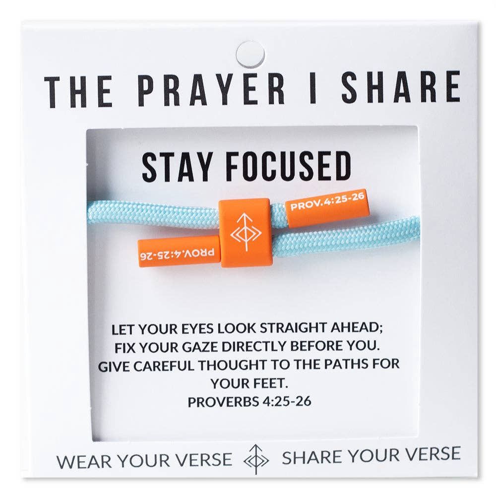 STAY FOCUSED Cord Bracelet | Christian Athletes | Grad Gifts