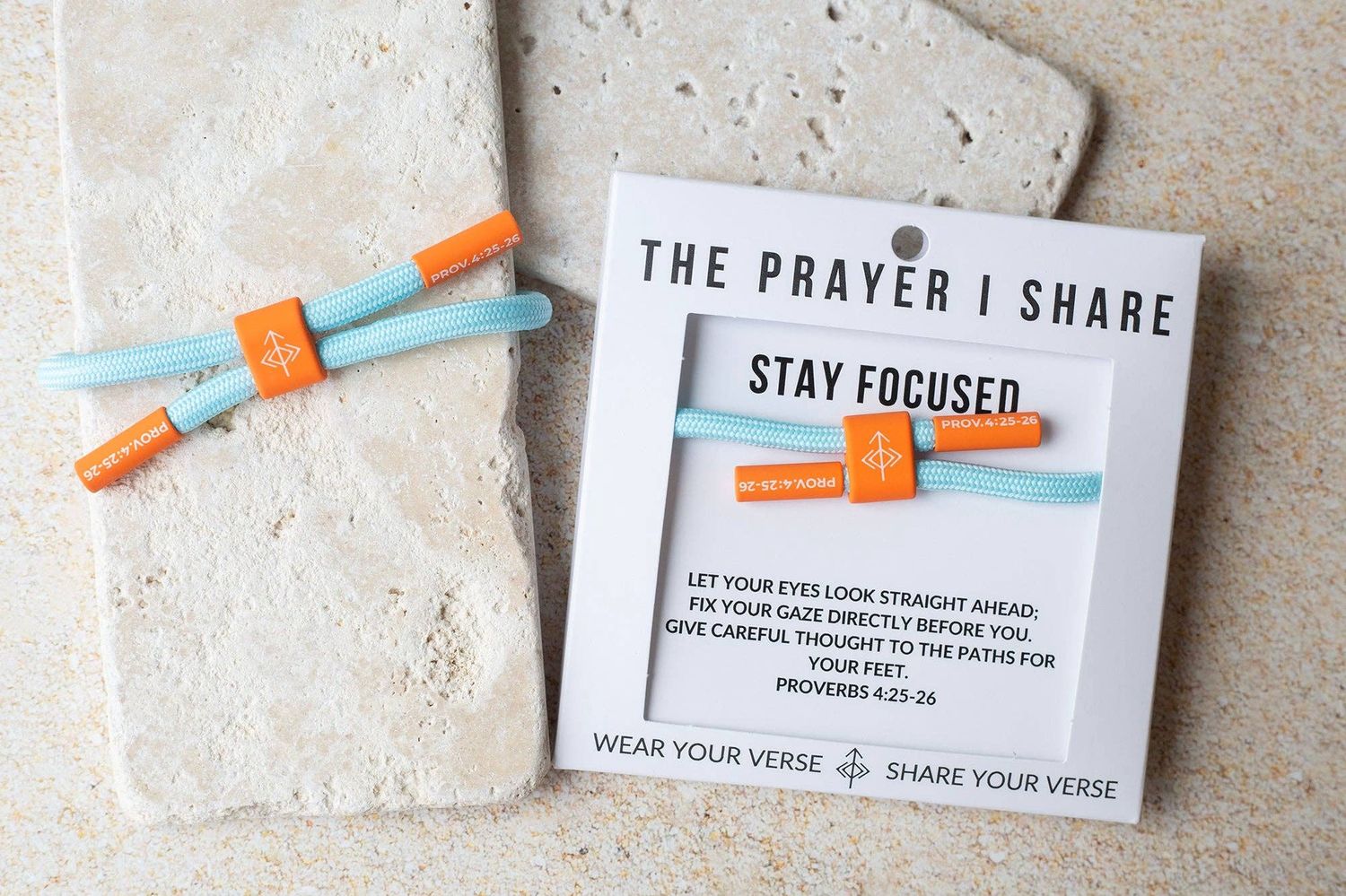 STAY FOCUSED Cord Bracelet | Christian Athletes | Grad Gifts