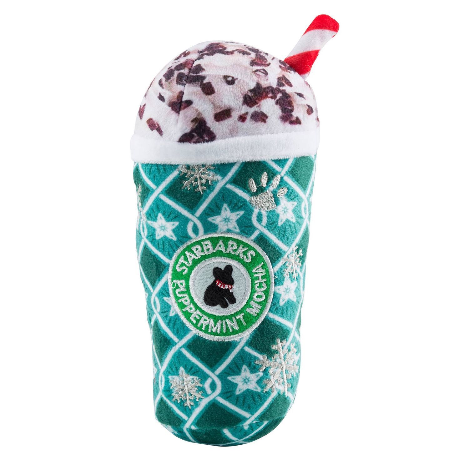 Green Stars Puppermint Stocking Stuffers Christmas Dog Toys