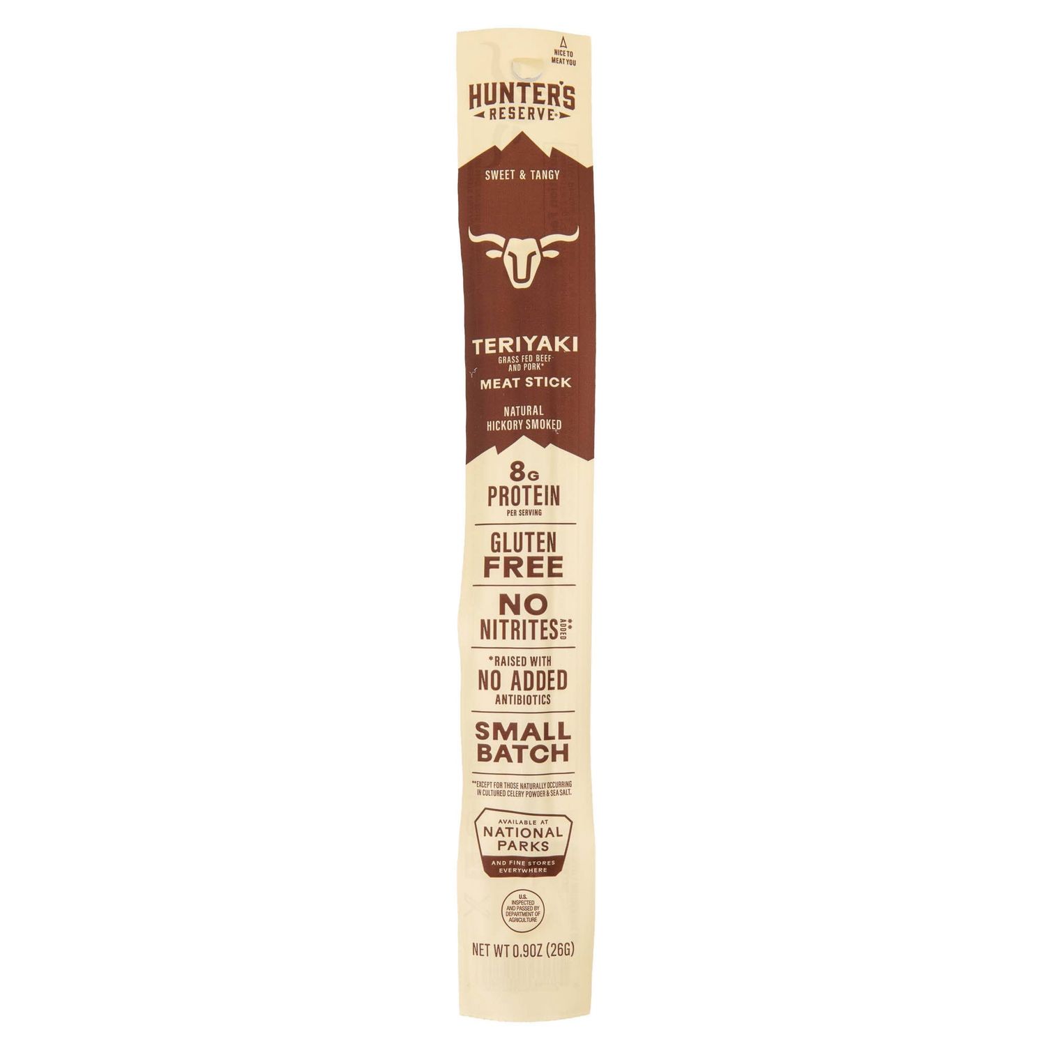 Teriyaki Grass Fed Beef Meat Sticks - 24 Pack