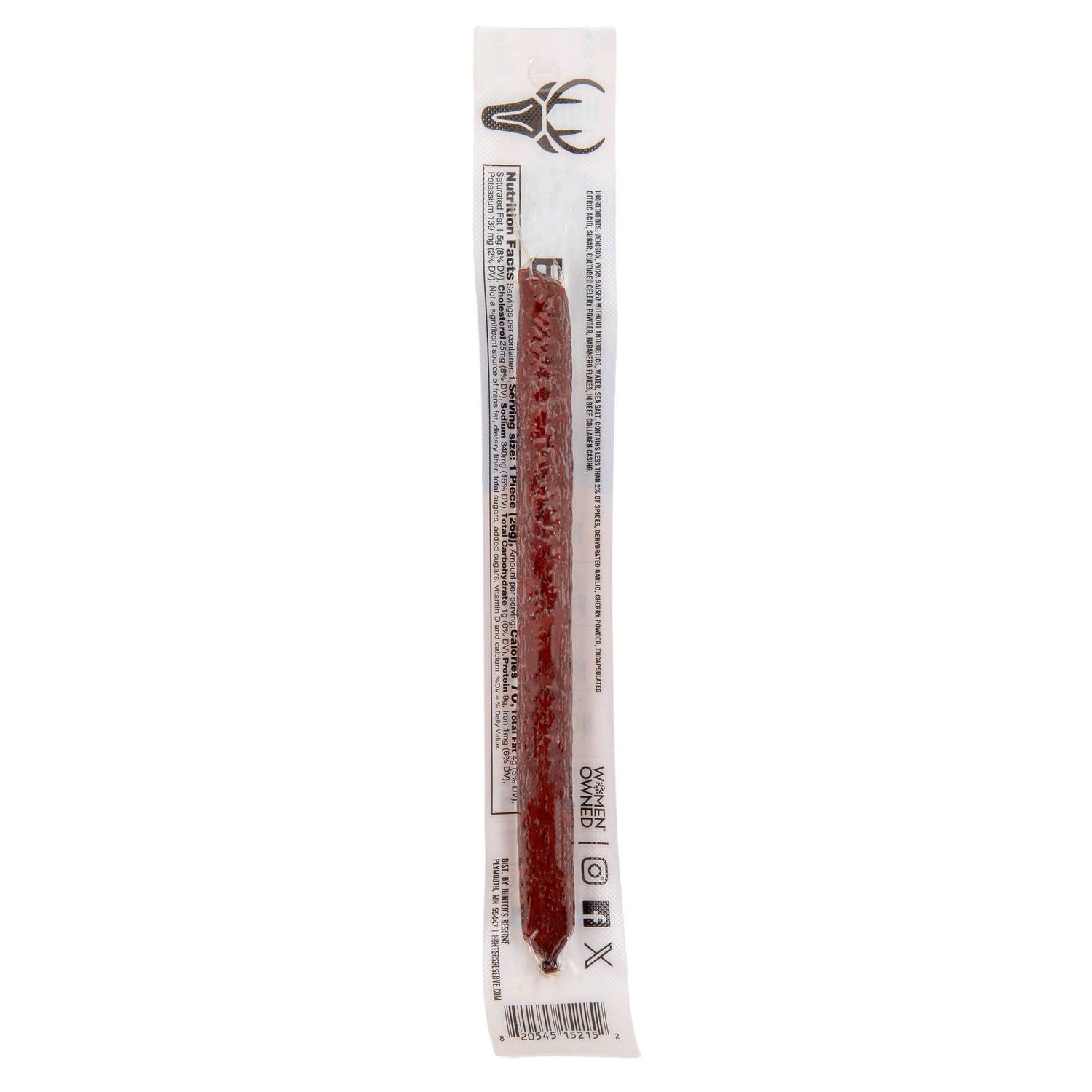 Venison Habanero Meat Sticks - 24 Pack