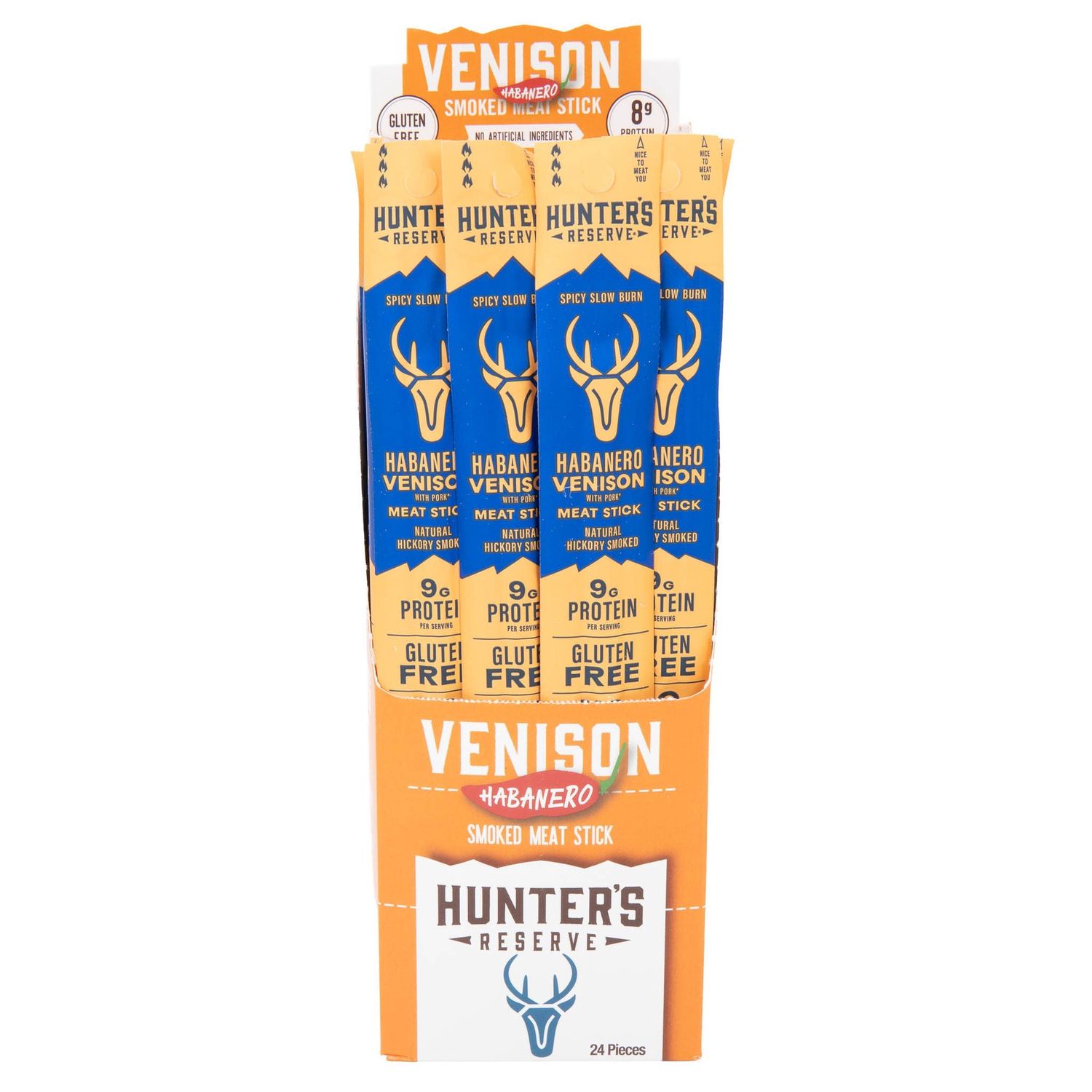 Venison Habanero Meat Sticks - 24 Pack