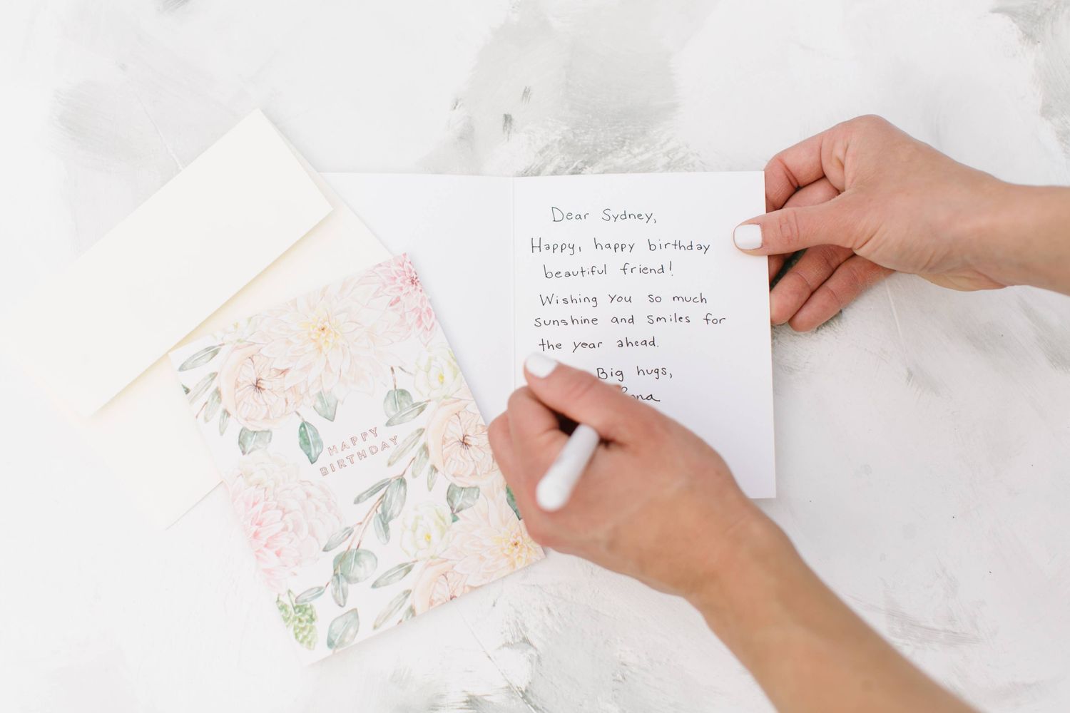 Garden Rose Birthday Greeting Card