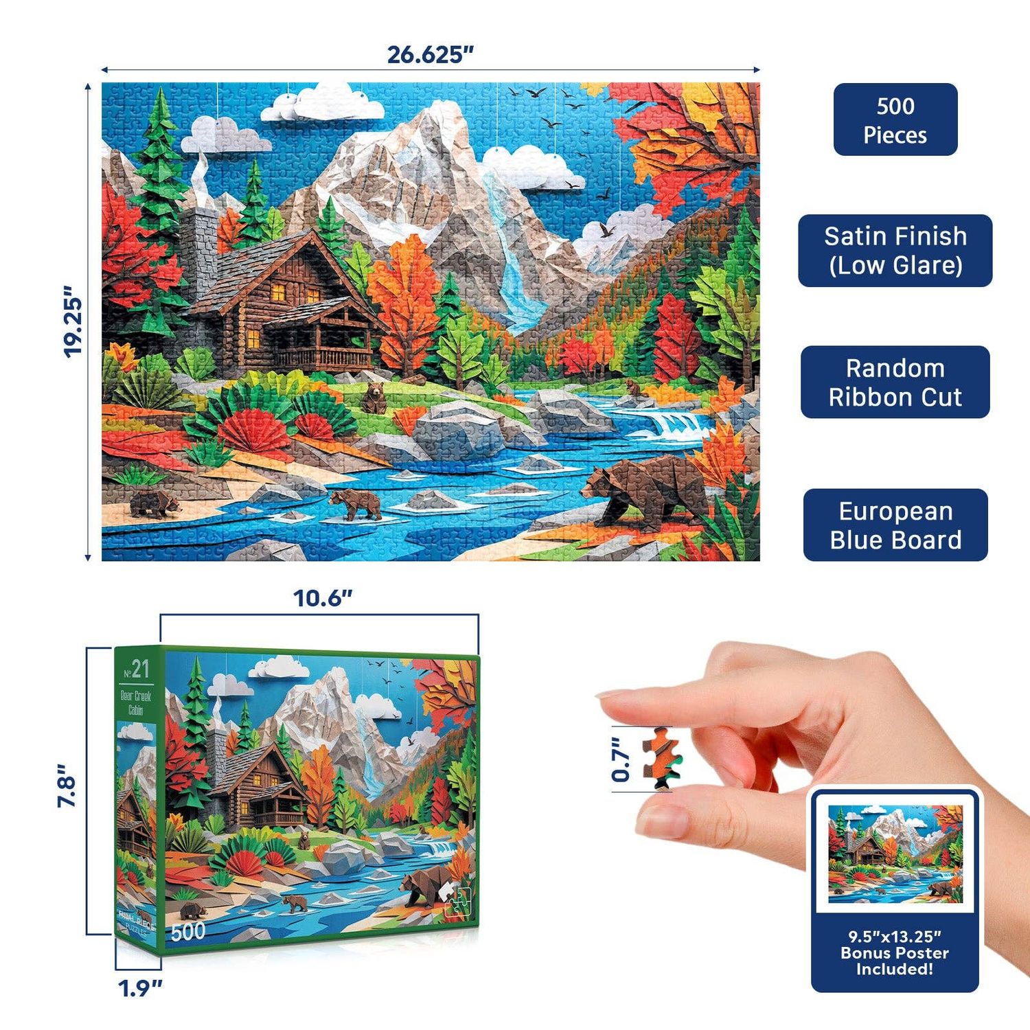 No. 21 - Bear Creek Cabin - 500 Piece