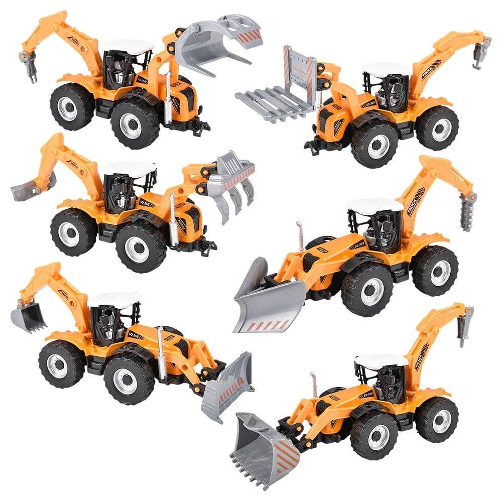 7" Pull Back Farm Tractor