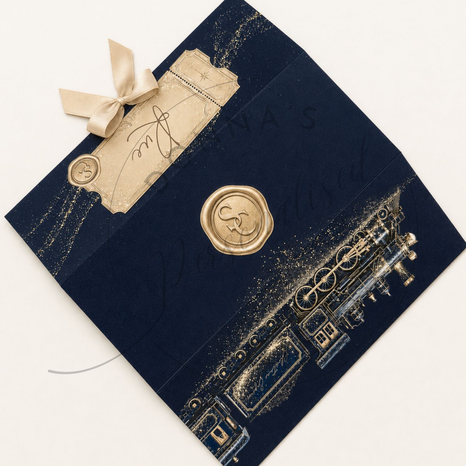 Christmas ticket/money envelopes. Personalised