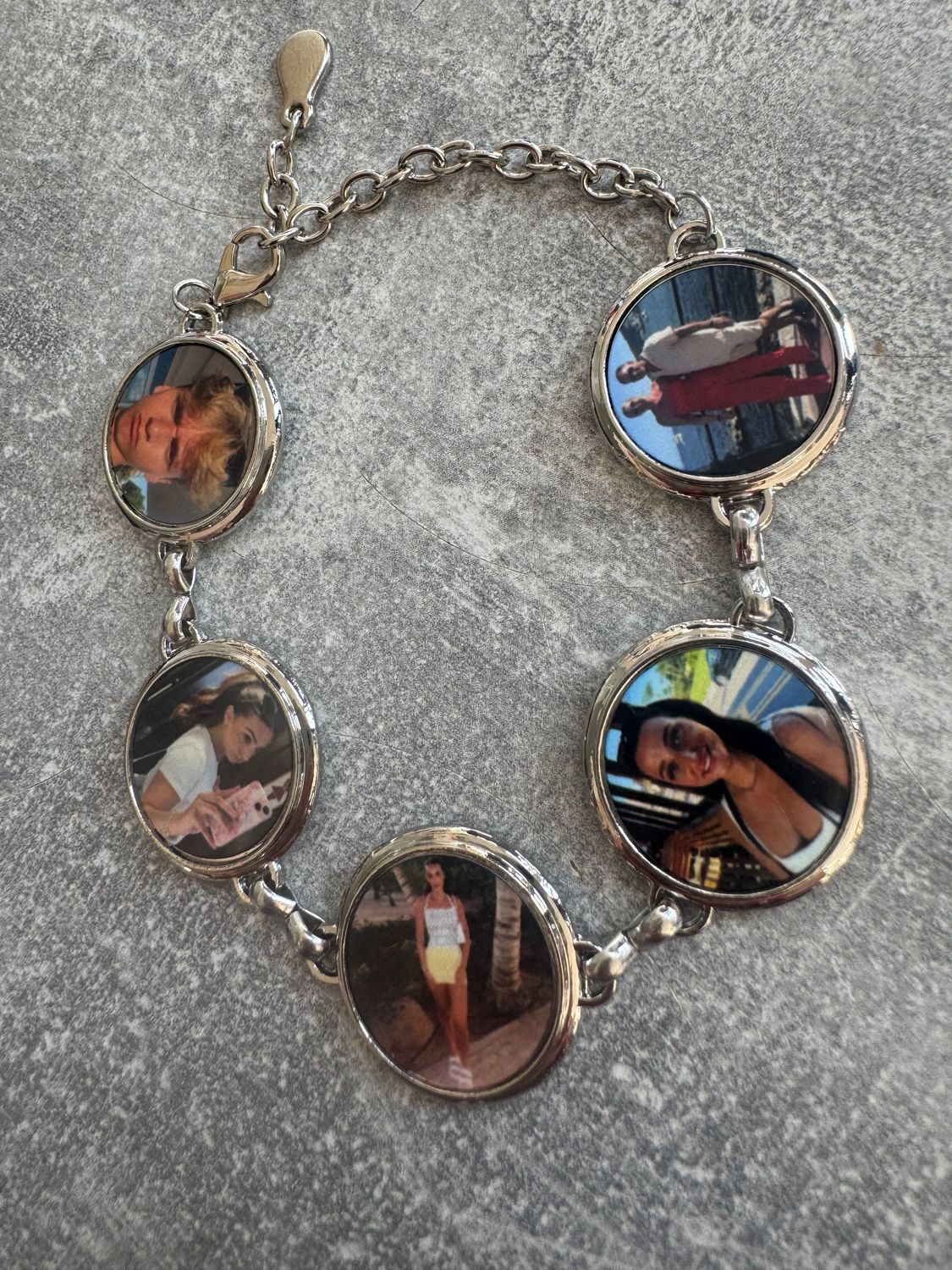 Cute 5 photo bracelet