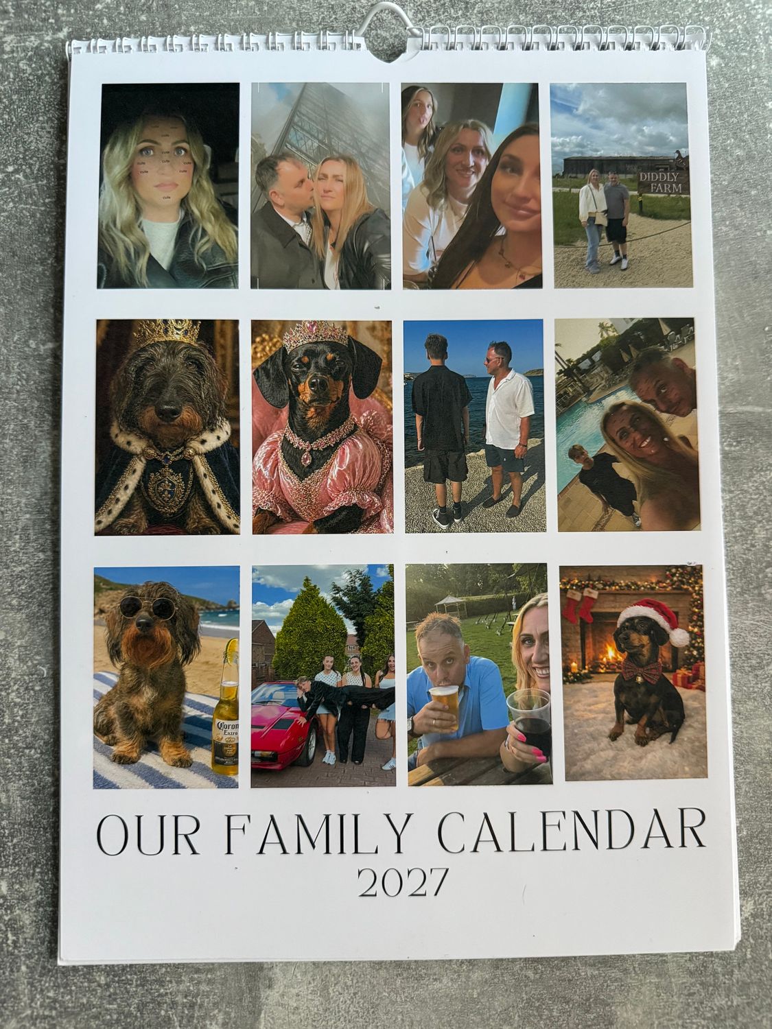 NEW STYLE 2027 A4 Or A3 Calendar. Glossy Finish