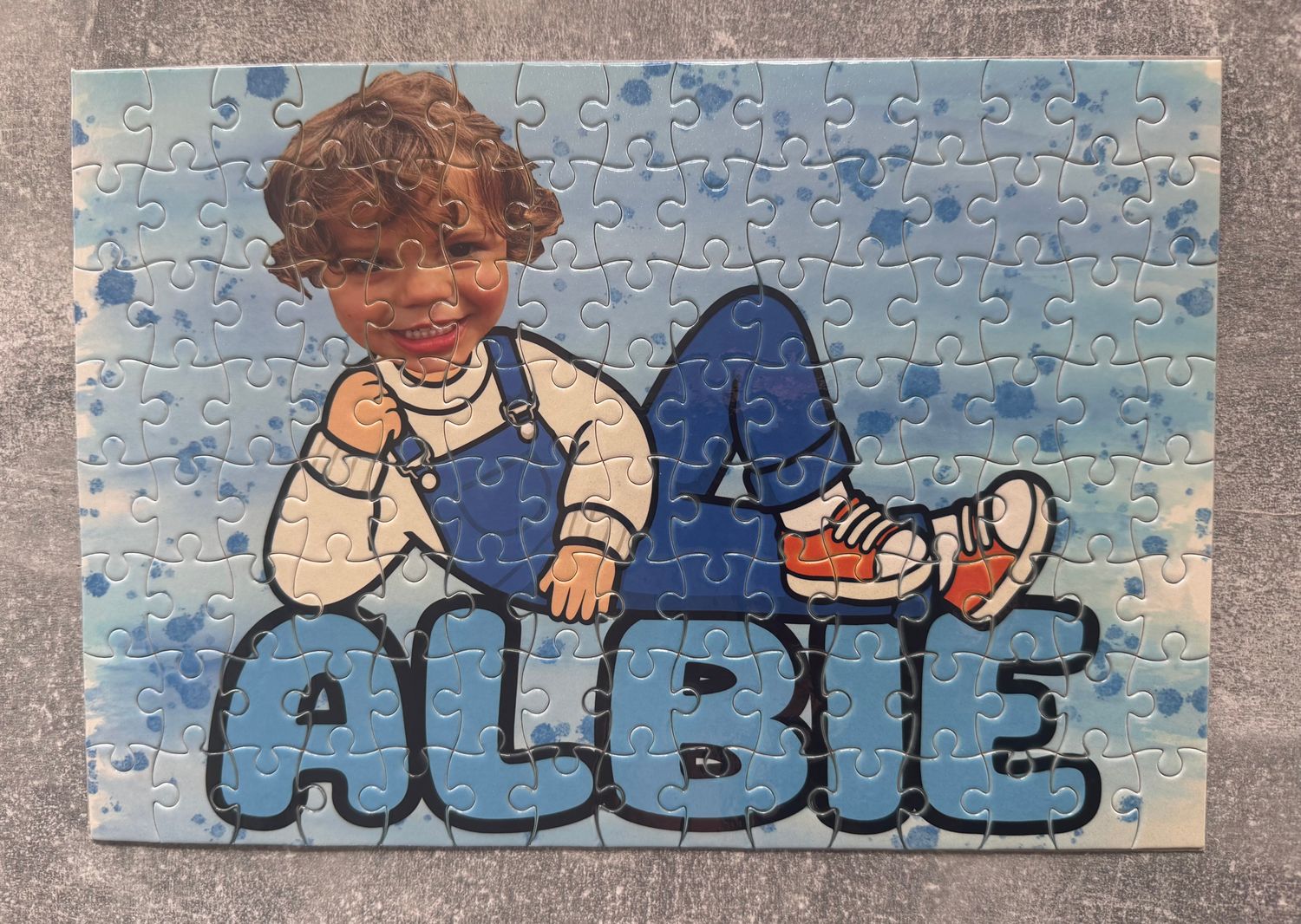 Personalised A4 jigsaw with your own face