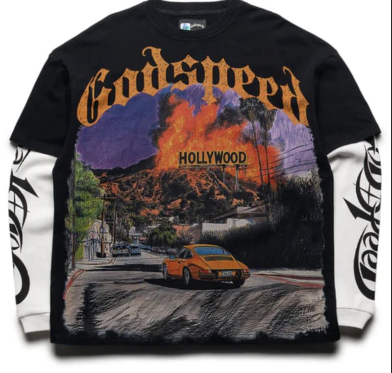 Los Scandalous Layered T-Shirt (Black)