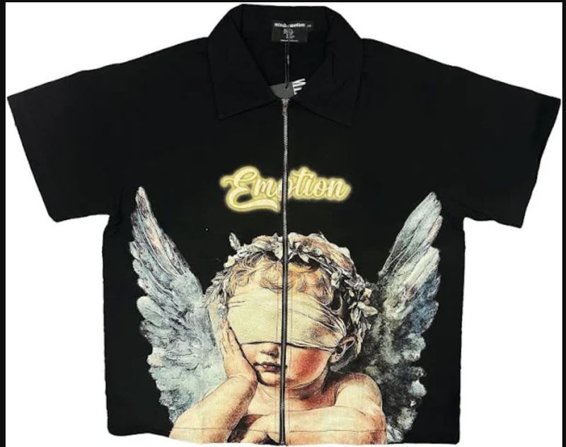 MIXED EMOTION 'BLINDED' ZIP UP SHIRT