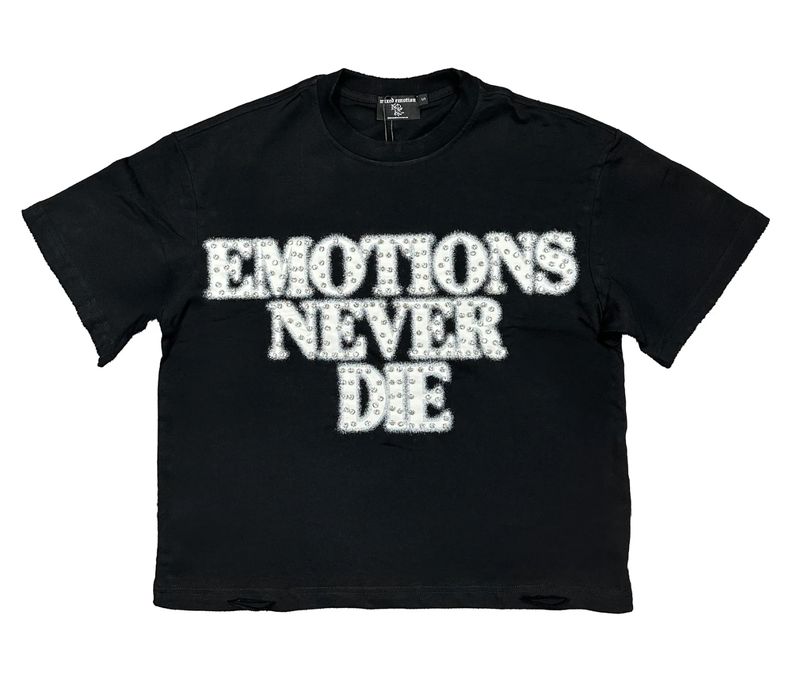 White ‘End’ Rhinestone Tee