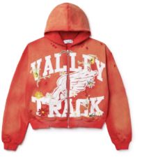 RED GARDEN ZIP UP HOODIE