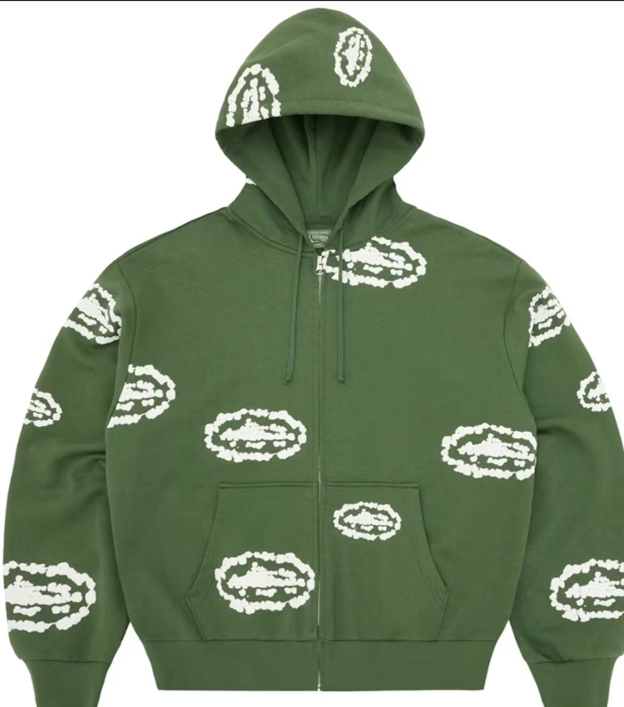 Island Wreath Zip Hoodie Green
