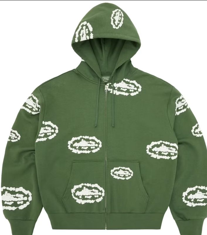 Island Wreath Zip Hoodie Green
