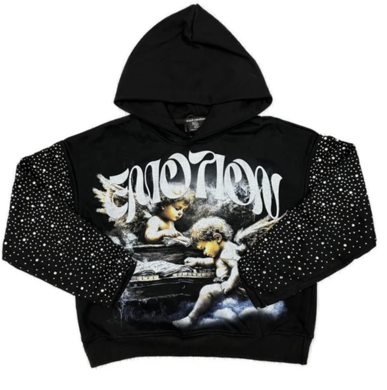Fallen Angels rhinestone hoodie