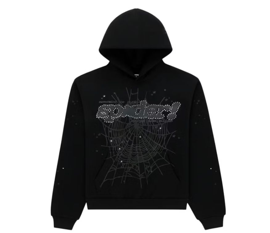 RHINESTONE V PUNK HOODIE