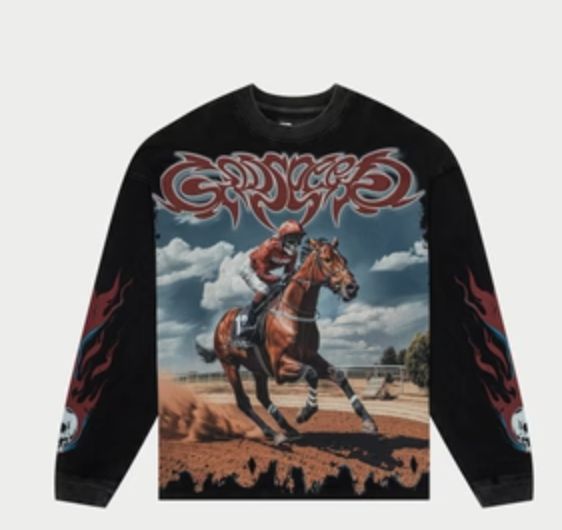 Thoroughbred LS T-Shirt (Black Wash)