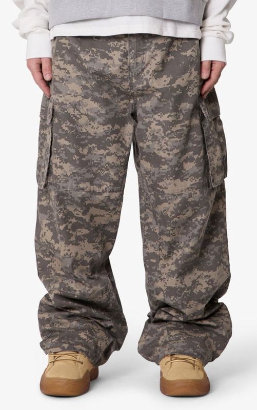 Mega Baggy Cargo Pants - Digi Camo