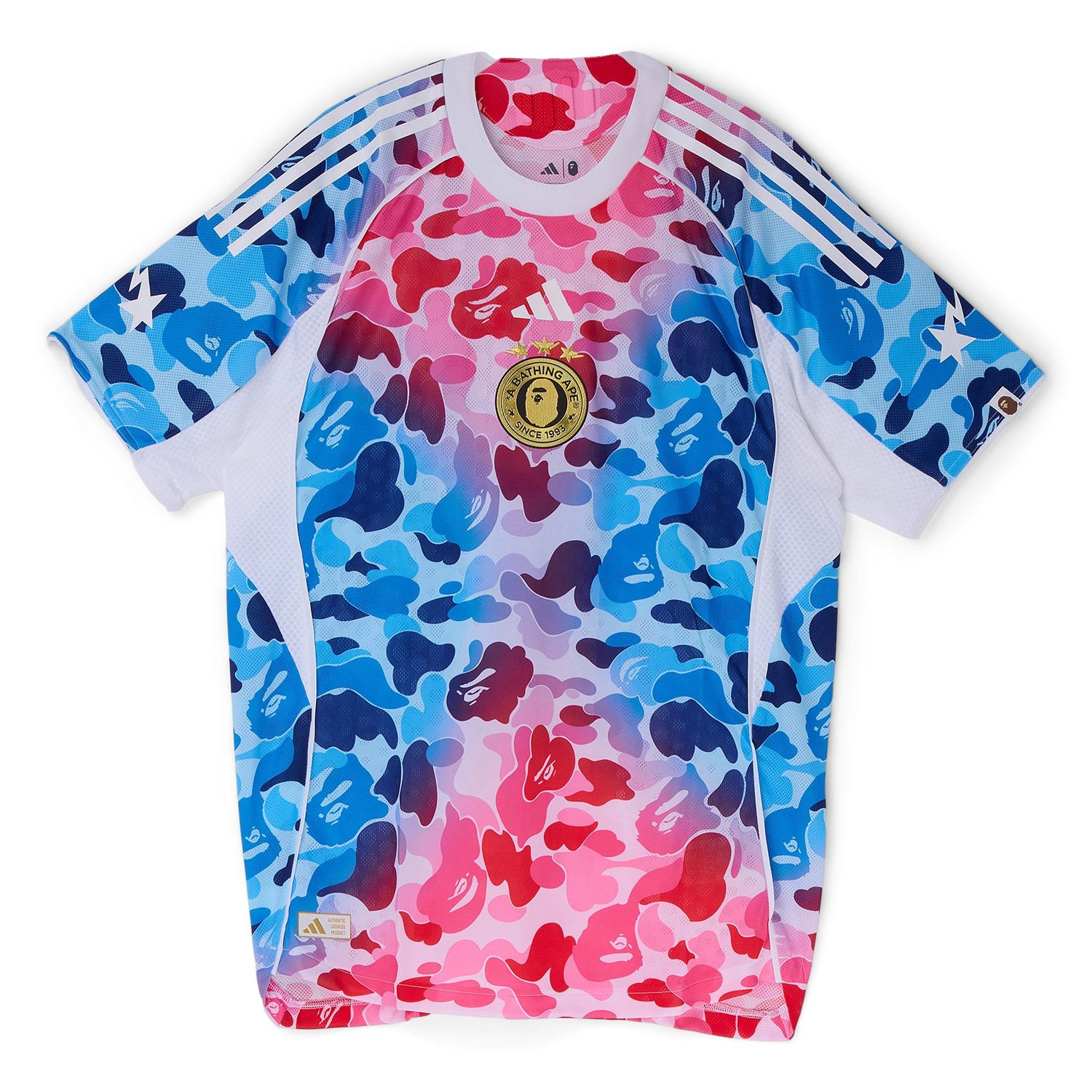 A BATHING APE X ADIDAS SOCCER JERSEY