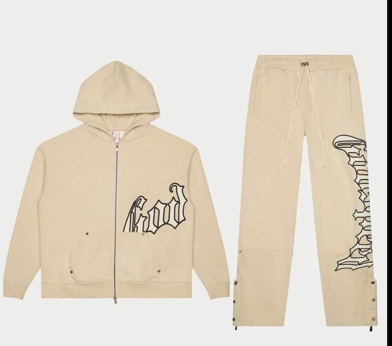 OG Logo Sweatsuit V2 (Creme/Bone) BOOM