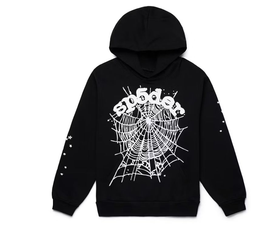 Sp5der OG Web Hoodie Black