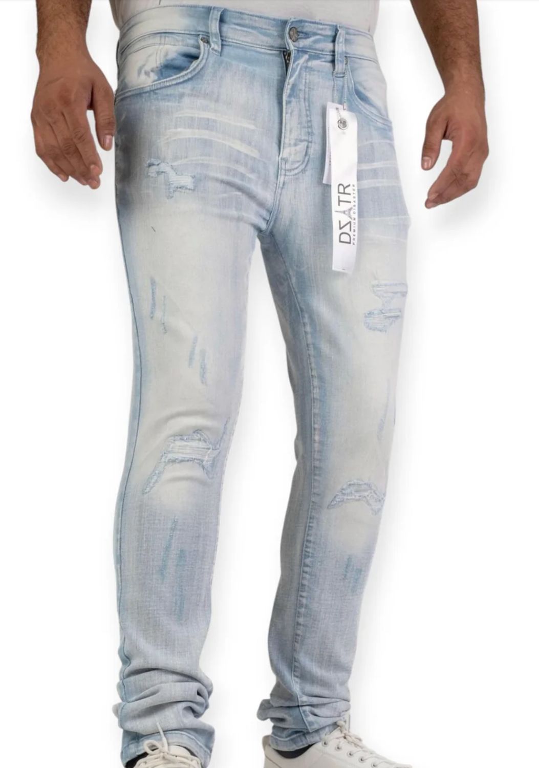 CLASSIC ULTRA SKINNY STRETCH DENIM - ICE BLUE