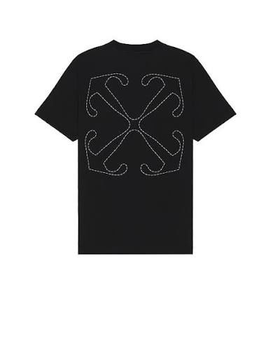 OFF WHITE STITCH ARROW SLIM S/S TEE