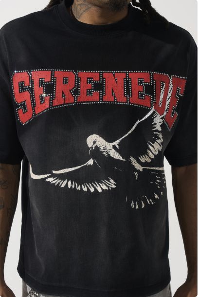 SERENEDE SPECTRAL BLACL TEE