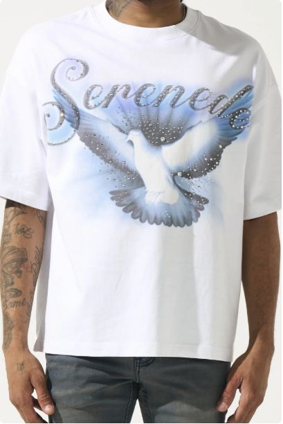SERENEDE CELESTIAL WHITE TEE