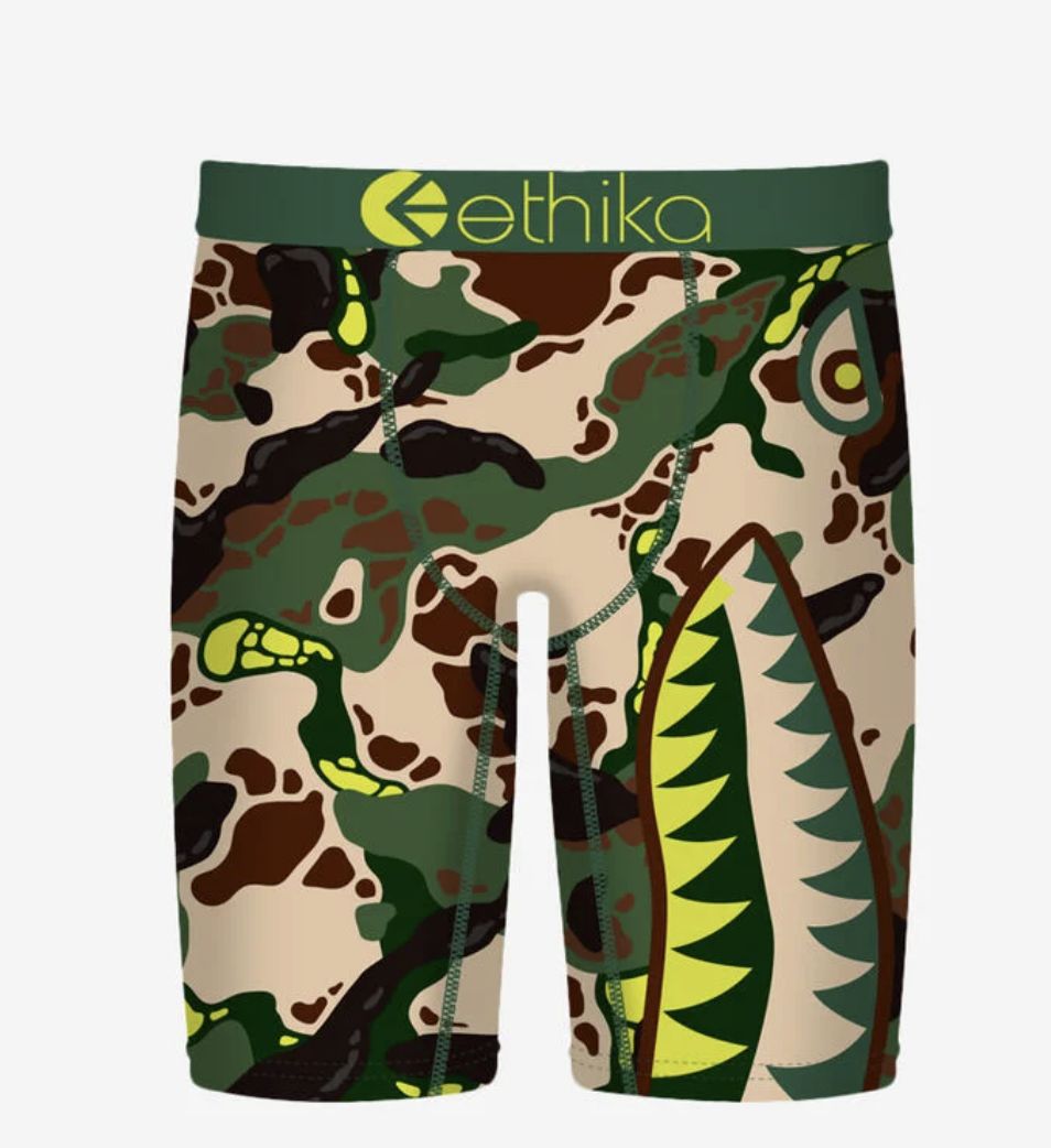 ETHIKA BOXER 'GREEN CAMO' (MFAAAH2501)