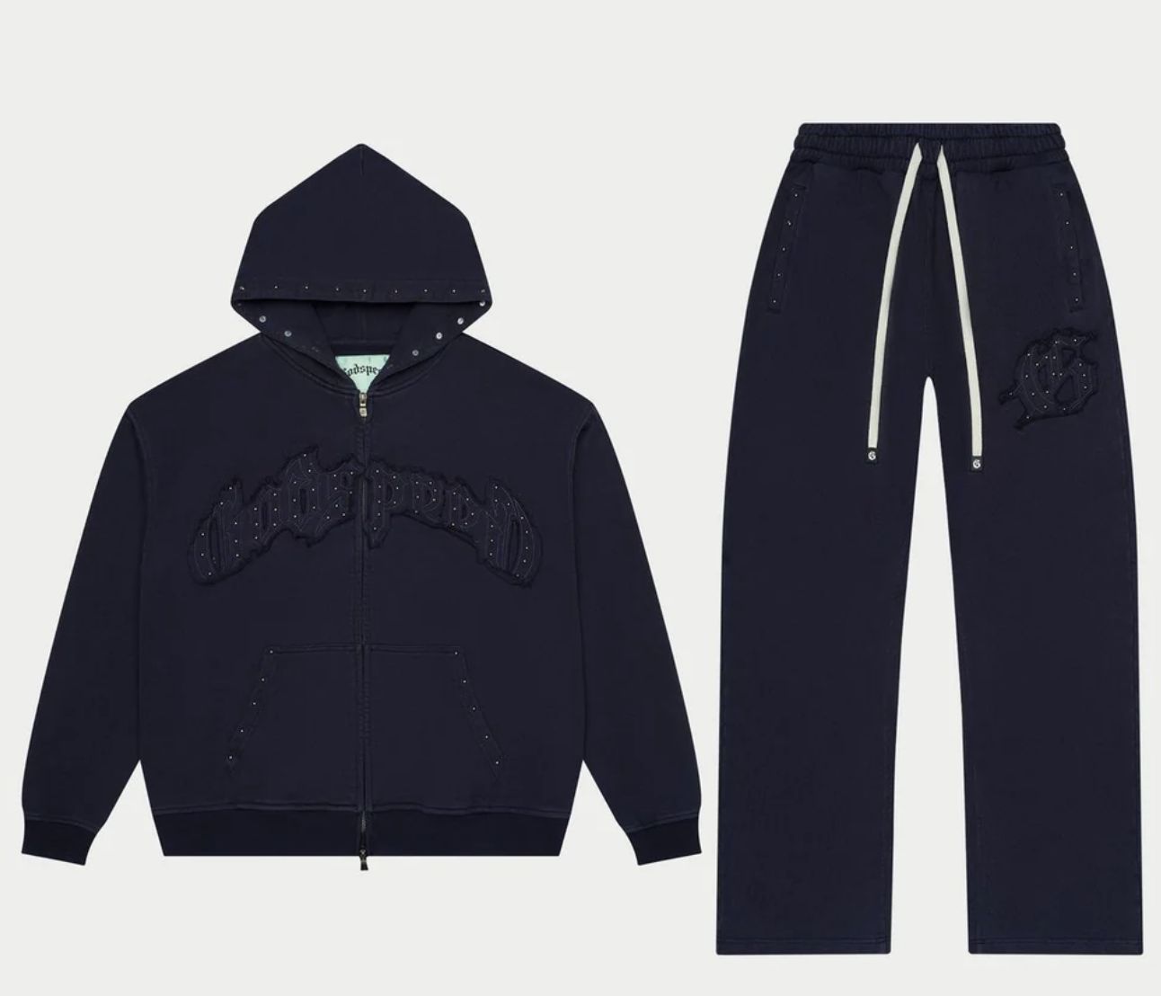 Symmetric Studded Set (Navy)