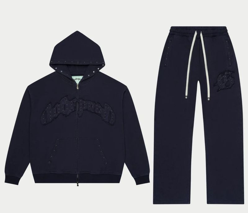 Symmetric Studded Set (Navy)