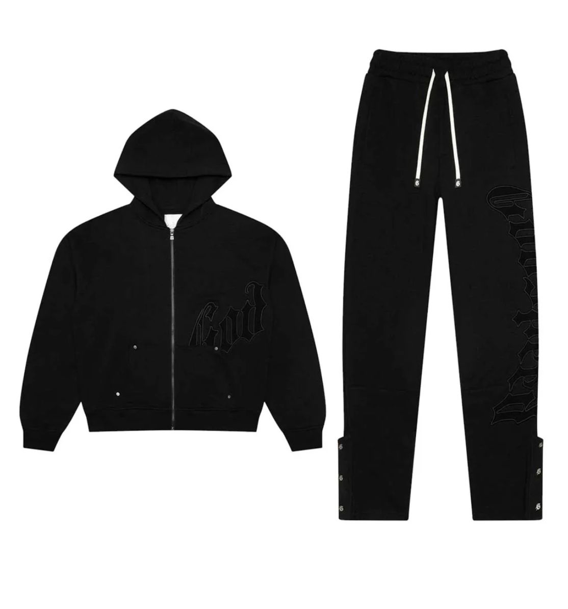 OG Logo Sweatsuit (Double Black) BOOM