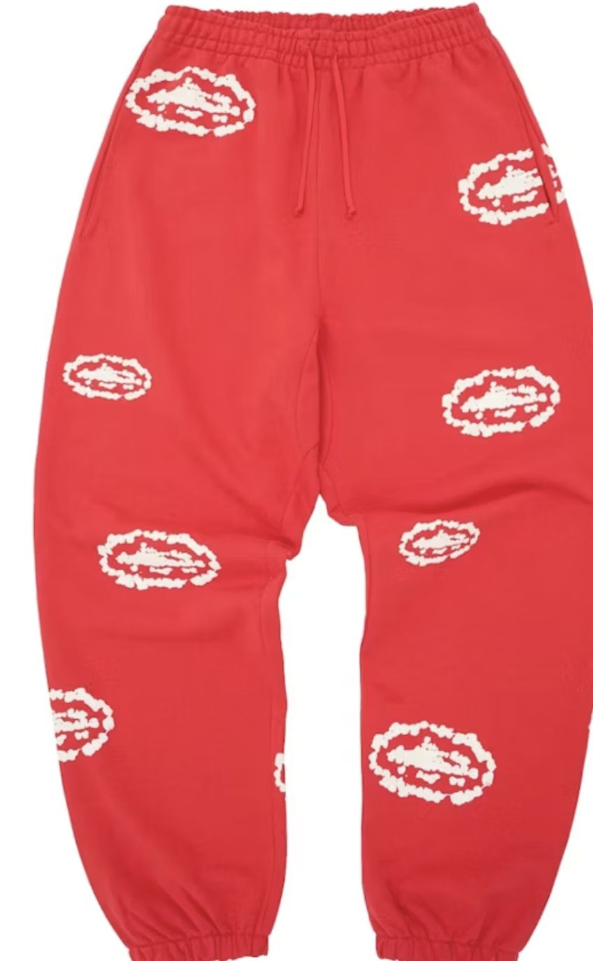 Island Wreath Sweatpants Red