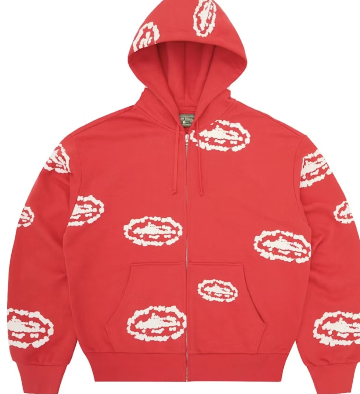 Island Wreath Zip Hoodie Red