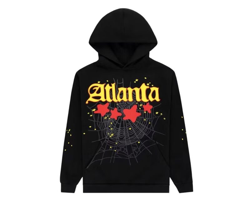 SP5DER BLACK ATLANTA HOODI