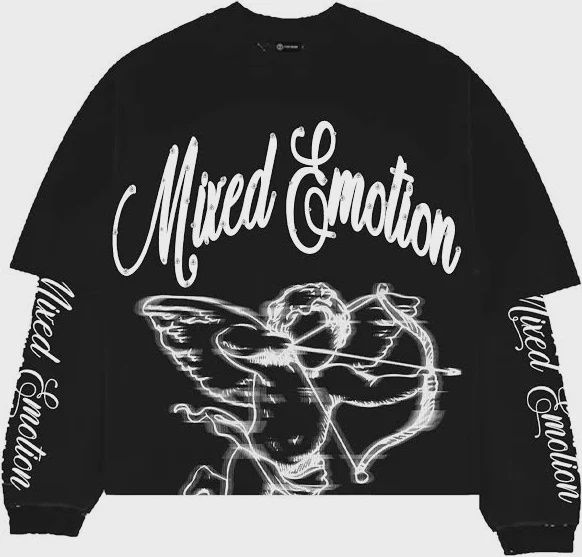 Black "Blur" Thermal Long Sleeve