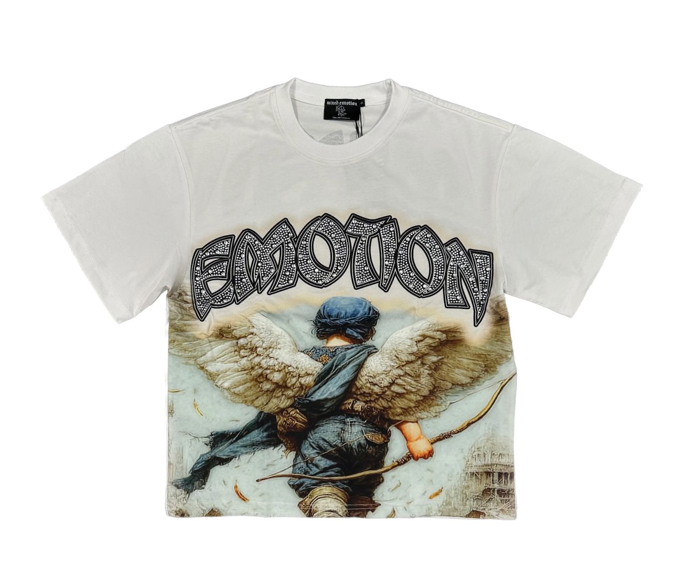 MIXED EMOTION 'ARCH ANGEL' TEE WHITE